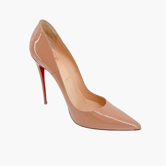 Christian Louboutin Nude Patent Leather Pumps - Picture 11 of 14